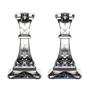 6in Candlestick Pair Waterford Crystal